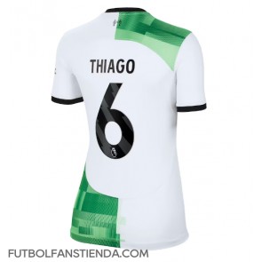 Liverpool Thiago Alcantara #6 Segunda Equipación Mujer 2023-24 Manga Corta